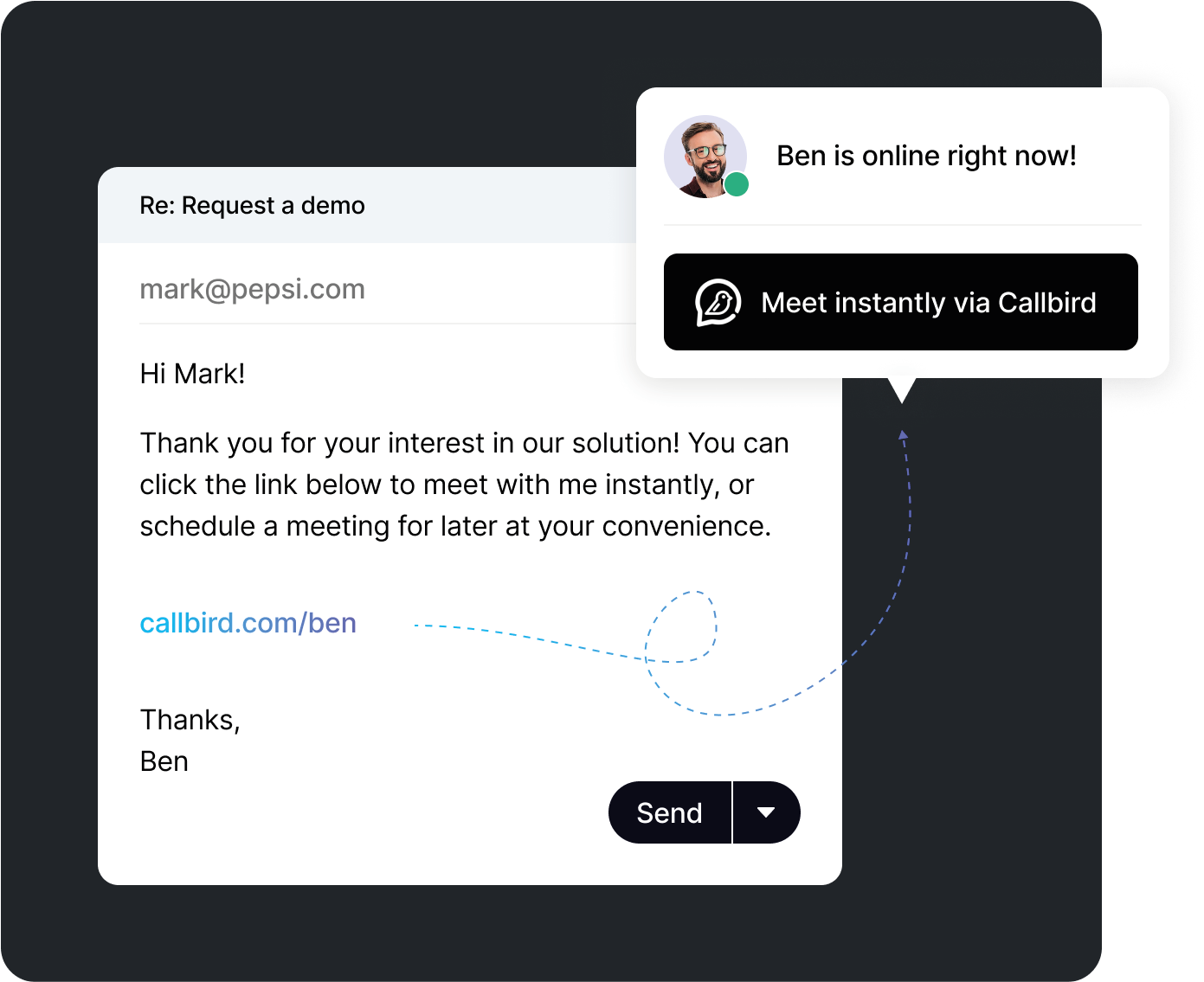 Callbird in Email